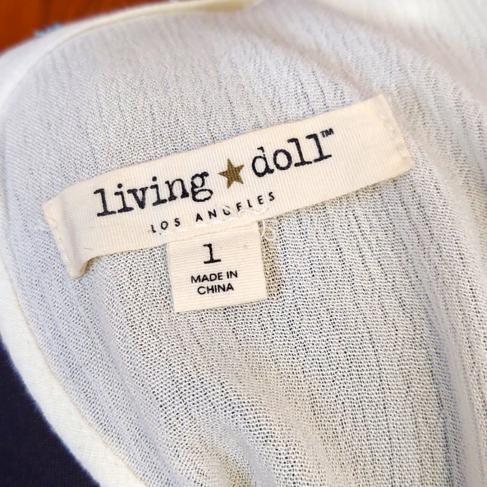 Living Doll Boho Cold Shoulder Floral Tunic - Picture 7 of 9